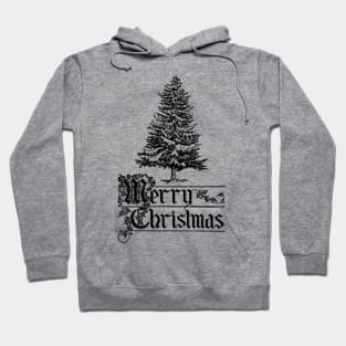 Merry Christmas with Conifer Tree Hoodie